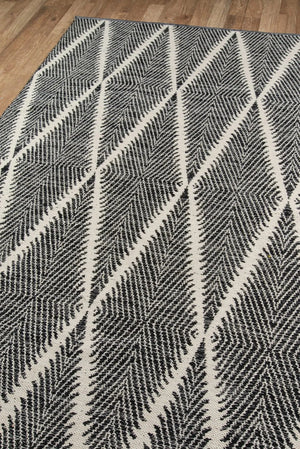 River By Erin Gates Riv-1 Beacon Black Rug