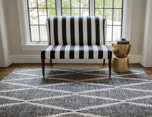River By Erin Gates RIV-1 Beacon Black Rug
