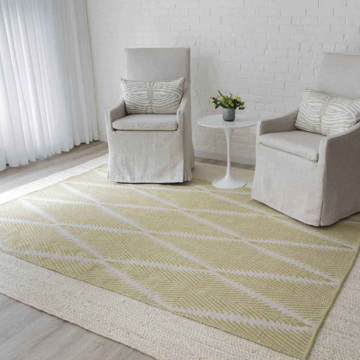 River By Erin Gates Riv-1 Beacon Citron Rug