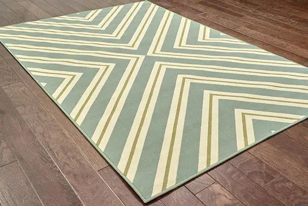 Riviera 4589A Blue/ Ivory Rug