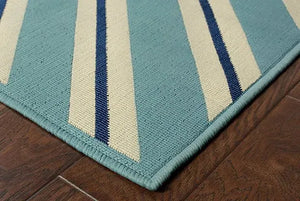 Riviera 4589J Blue/ Ivory Rug