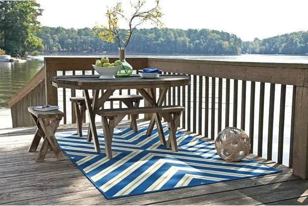 Riviera 4589L Blue/ Ivory Rug