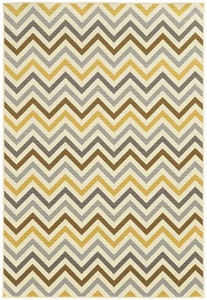 Riviera 4593A Grey/ Gold Rug