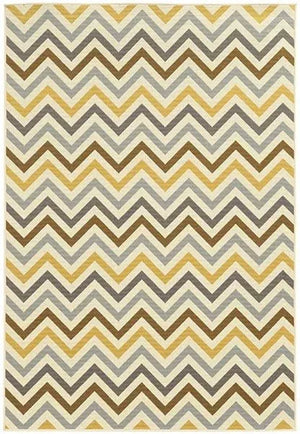Riviera 4593A Grey/ Gold Rug