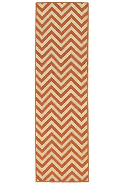 Riviera 4593P Orange/ Ivory Rug
