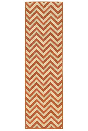Riviera 4593P Orange/ Ivory Rug