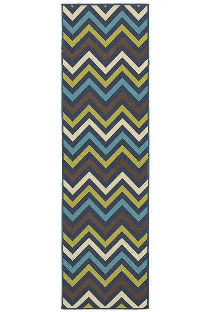 Riviera 4593S Blue/ Green Rug