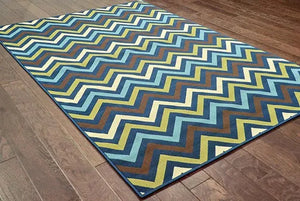 Riviera 4593S Blue/ Green Rug