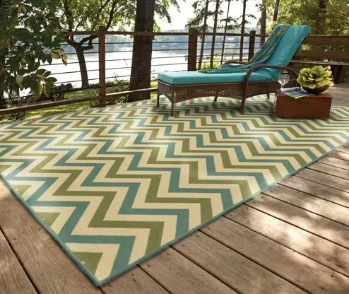 Riviera 4593U Green/ Blue Rug