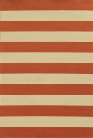 Riviera 4768B Orange/ Ivory Rug
