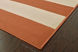 Riviera 4768B Orange/ Ivory Rug