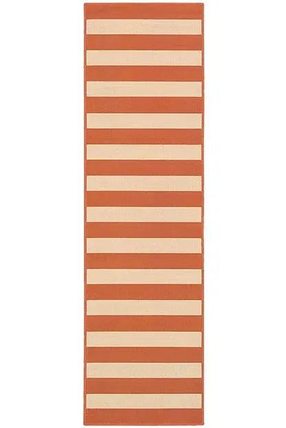 Riviera 4768B Orange/ Ivory Rug