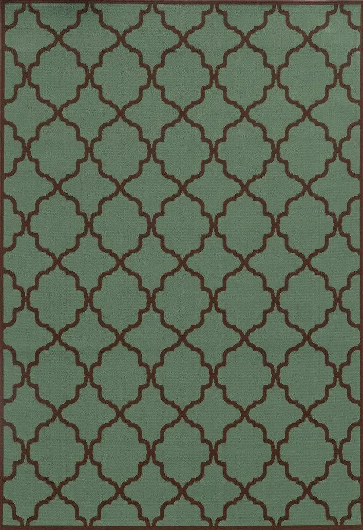 Riviera 4770A Blue/ Brown Rug