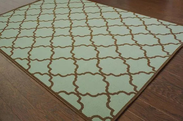 Riviera 4770A Blue/ Brown Rug