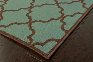 Riviera 4770A Blue/ Brown Rug