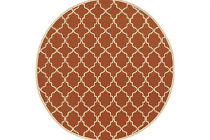 Riviera 4770D Orange/ Ivory Rug