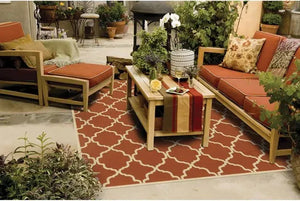 Riviera 4770D Orange/ Ivory Rug