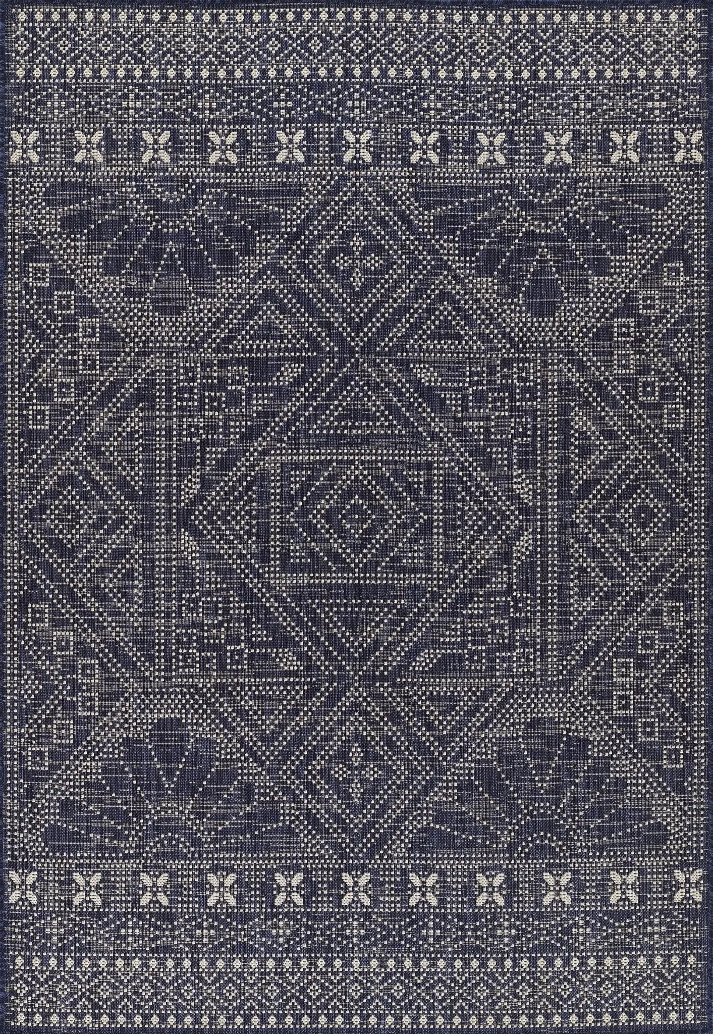 Riviera Rv-03 Navy Rug