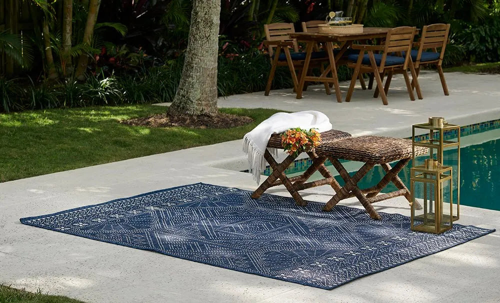 Riviera Rv-03 Navy Rug