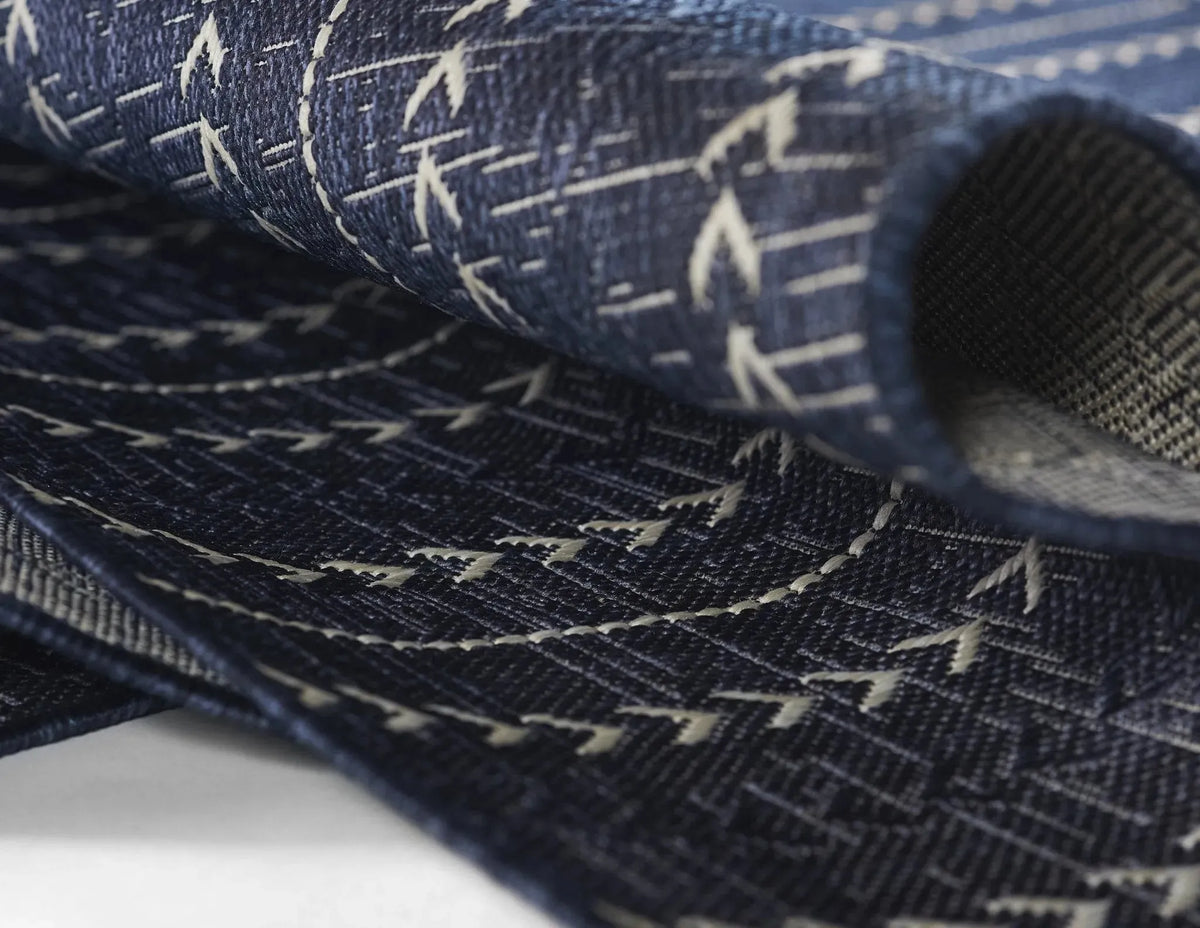 Riviera Rv-06 Navy Rug