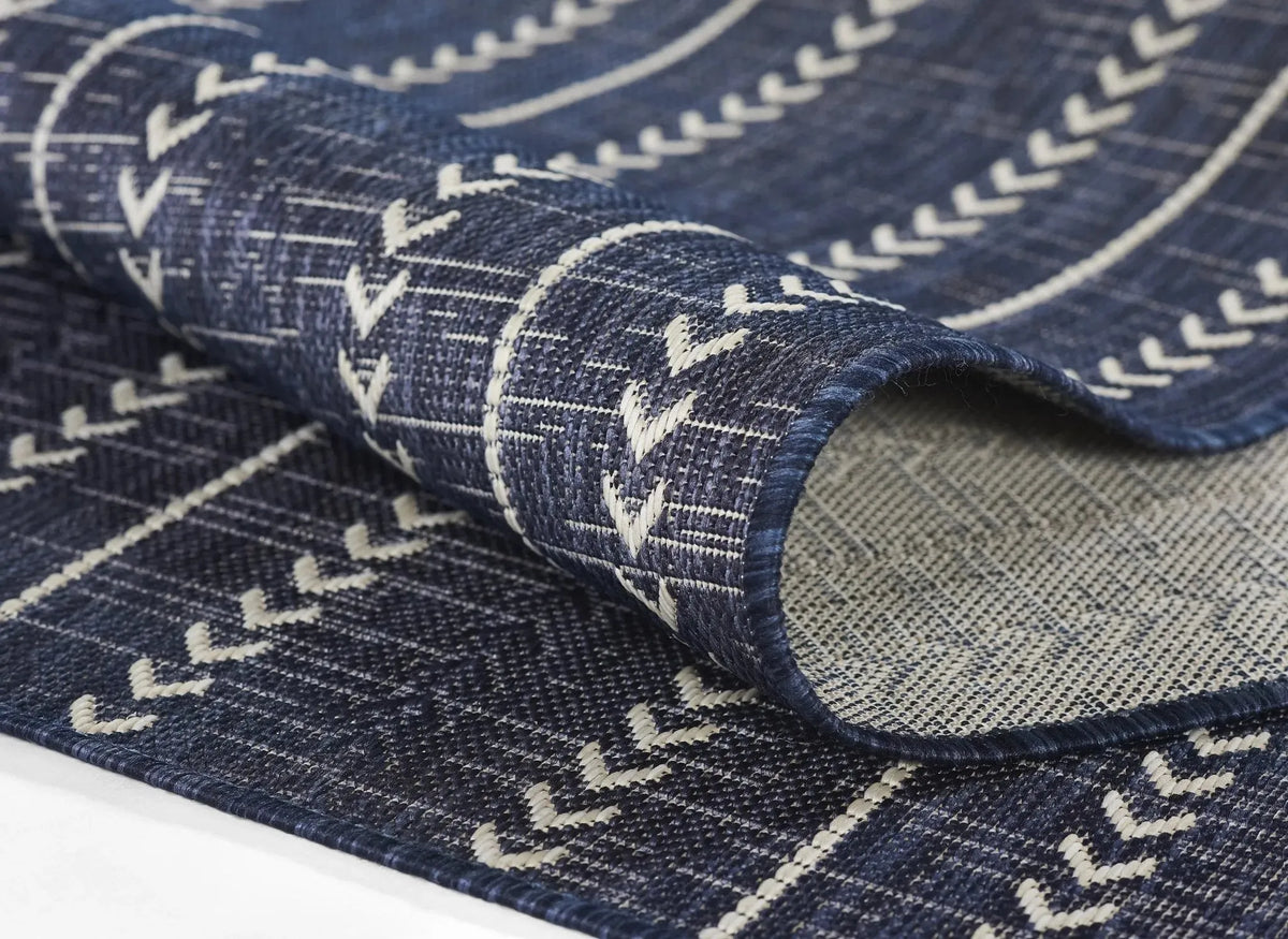 Riviera Rv-06 Navy Rug