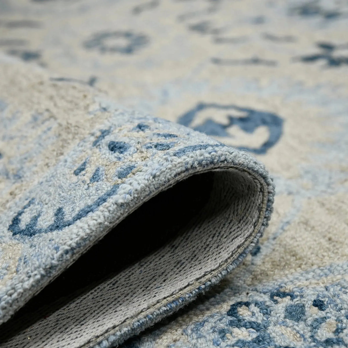 Romania ROM-2 Light Blue Rug