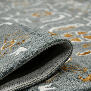 Romania ROM-5 Grey/Orange Rug