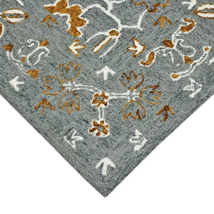 Romania ROM-5 Grey/Orange Rug