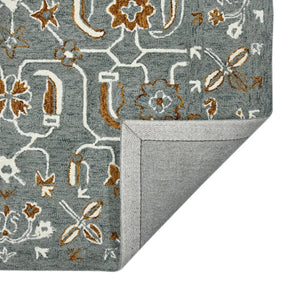Romania ROM-5 Grey/Orange Rug