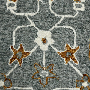 Romania ROM-5 Grey/Orange Rug