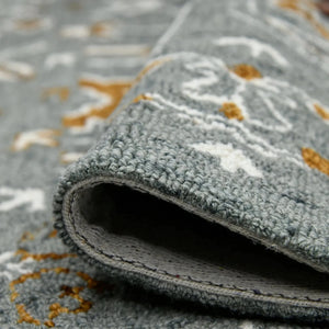 Romania ROM-5 Grey/Orange Rug