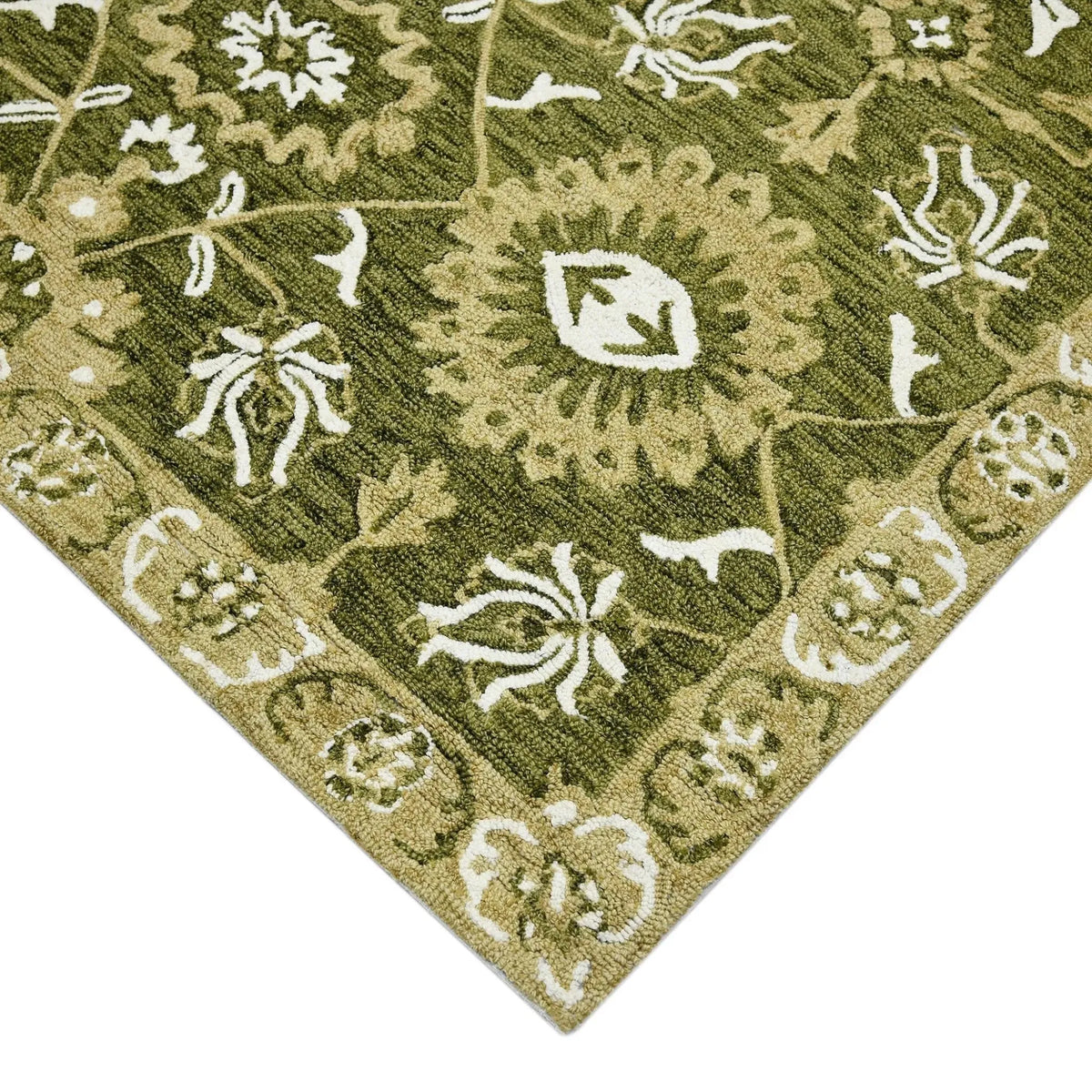 Romania ROM-6 Olive Green Rug