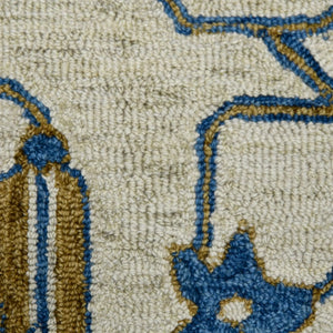 Romania ROM-8 Blue Rug
