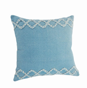 Rory Lr07567 Blue/Cream Pillow