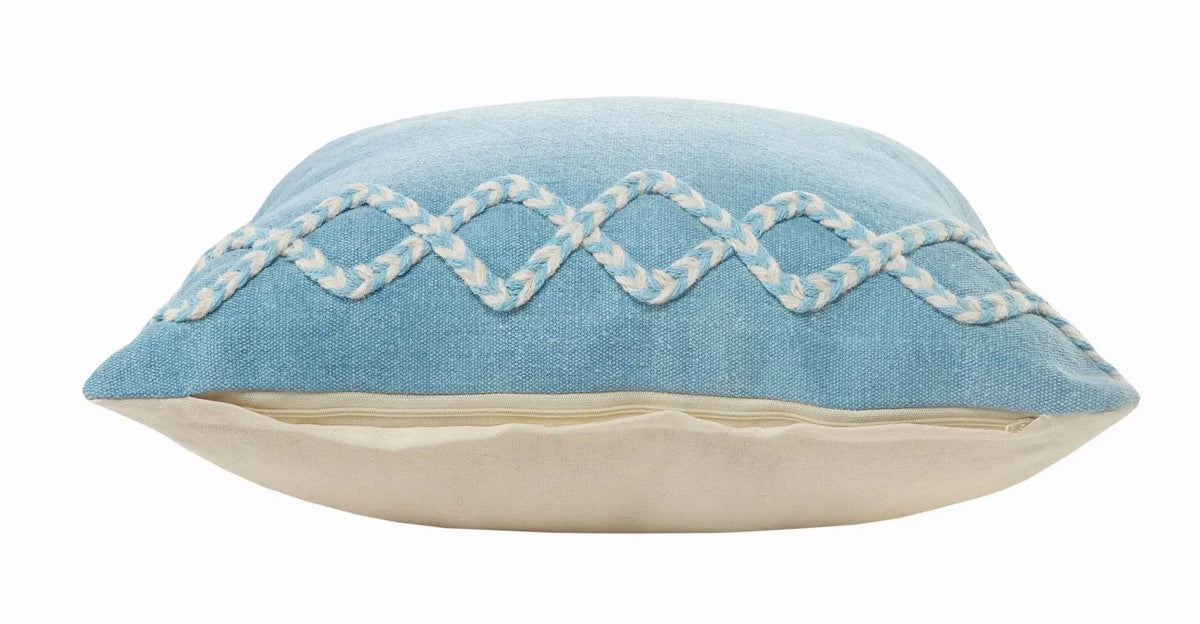 Rory Lr07567 Blue/Cream Pillow