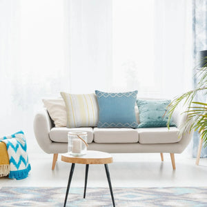 Rory Lr07567 Blue/Cream Pillow