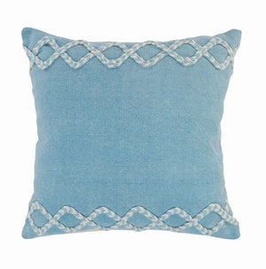 Rory Lr07567 Blue/Cream Pillow