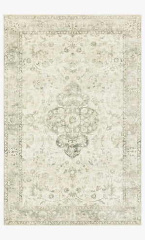 Rosette Ros-02 Ivory/Silver Rug