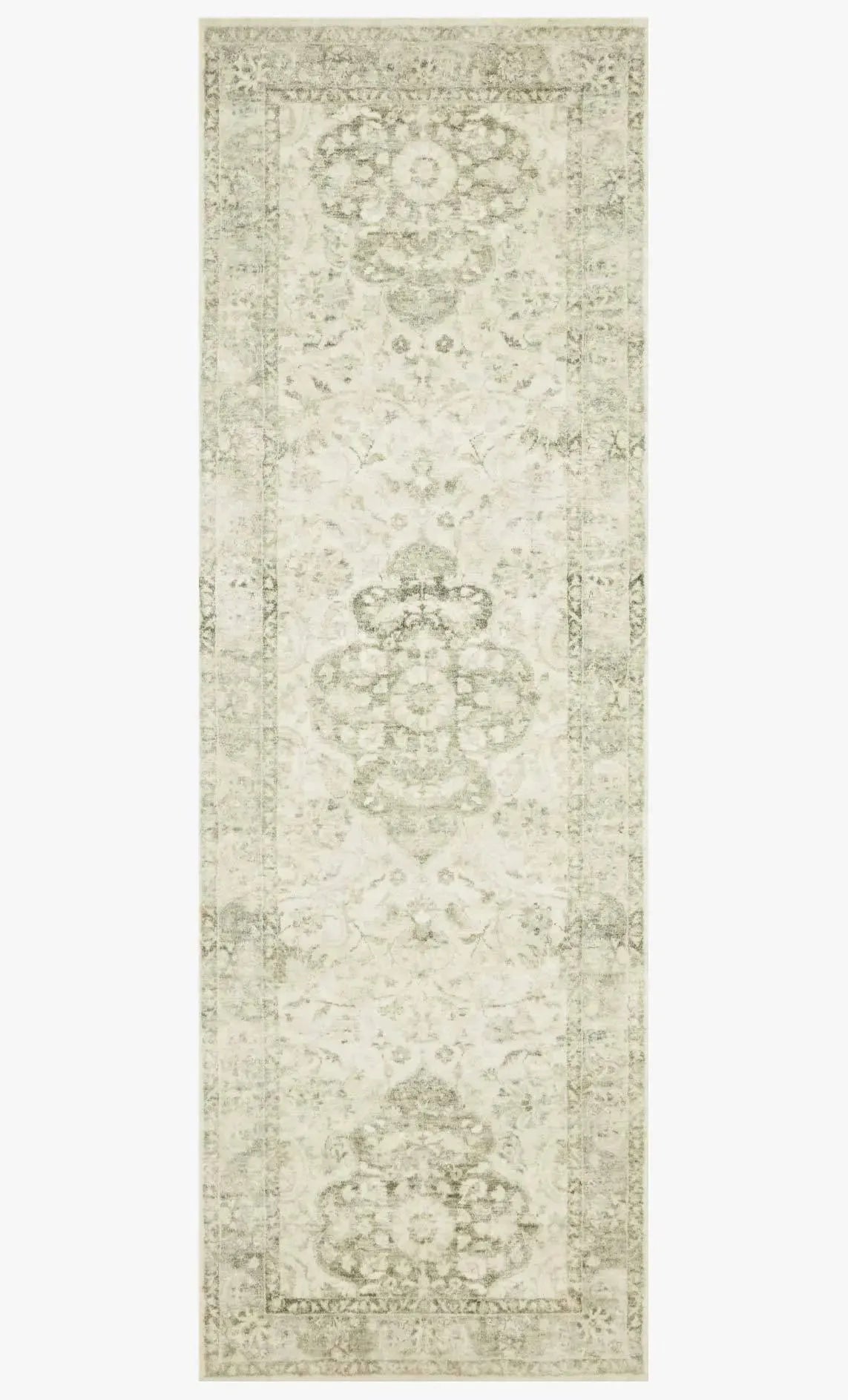 Rosette Ros-02 Ivory/Silver Rug
