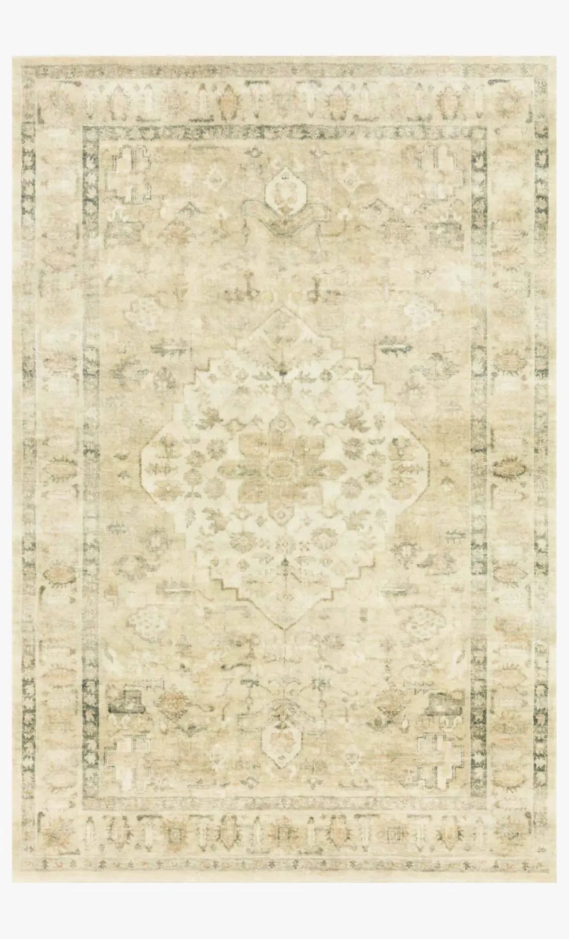 Rosette Ros-05 Sand/Ivory Rug