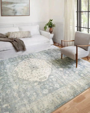 Rosette Ros-07 Denim/Fog Rug