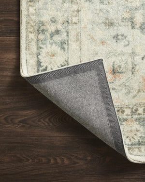 Rosette Ros-08 Teal/Ivory Rug