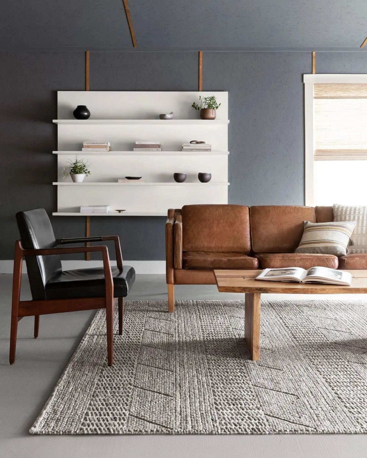 Rowan by Magnolia Home ROW-01 Ash Rug