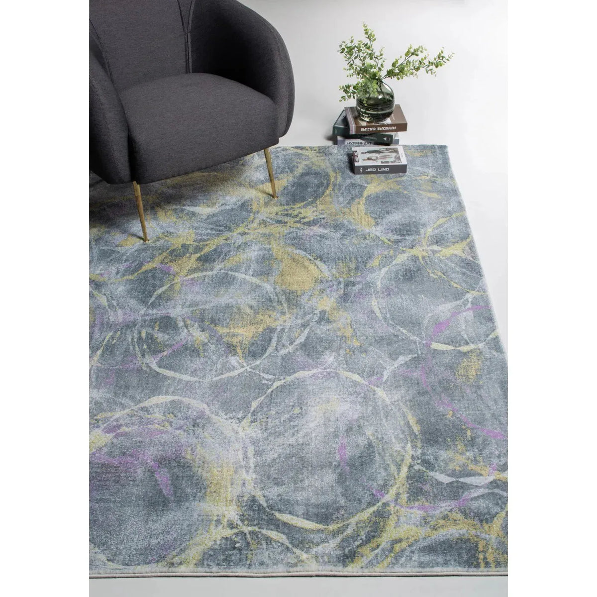 Roxy 2808 Grey/Gold Visions Rug