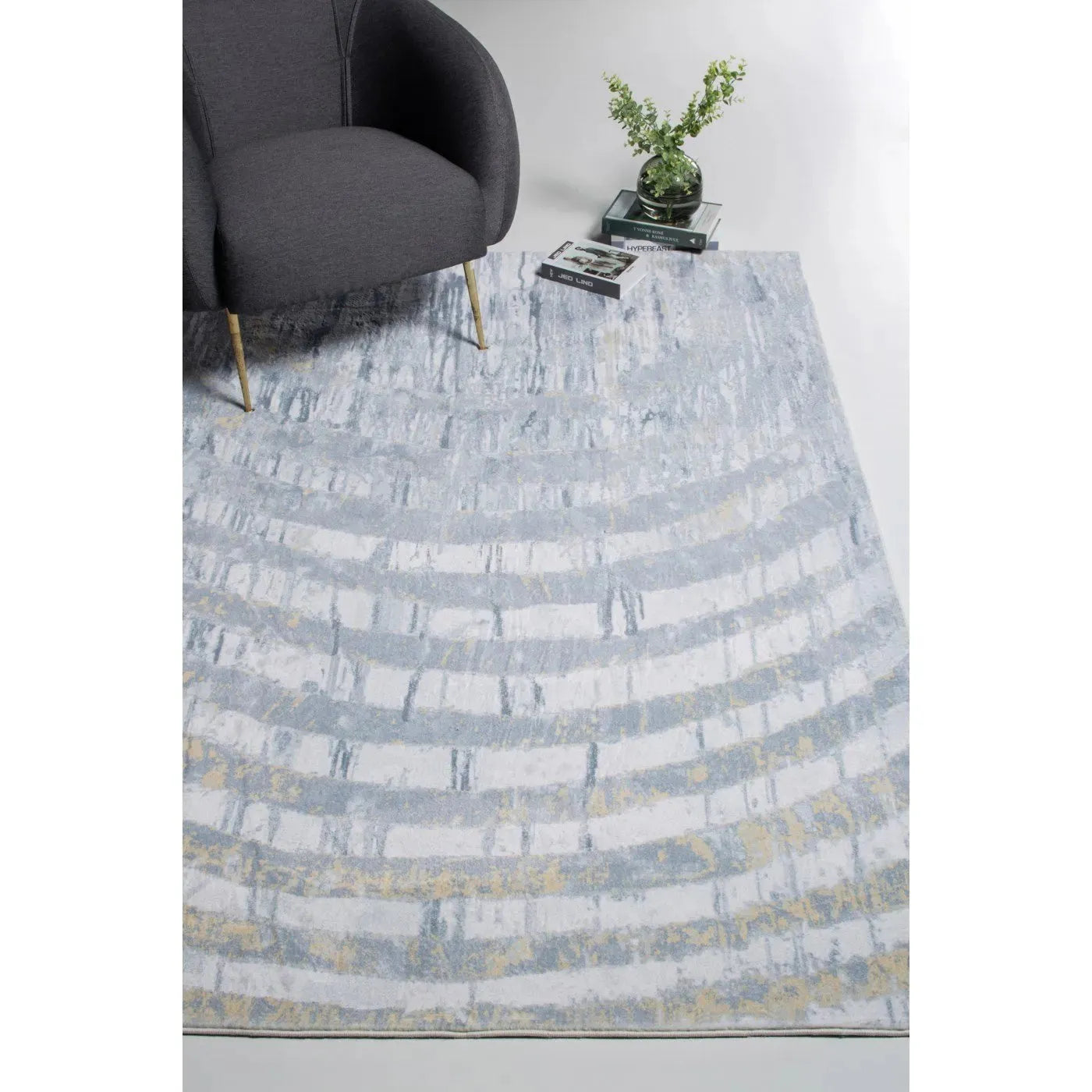 Roxy 2809 Grey/Gold Palette Grey/Gold Rug