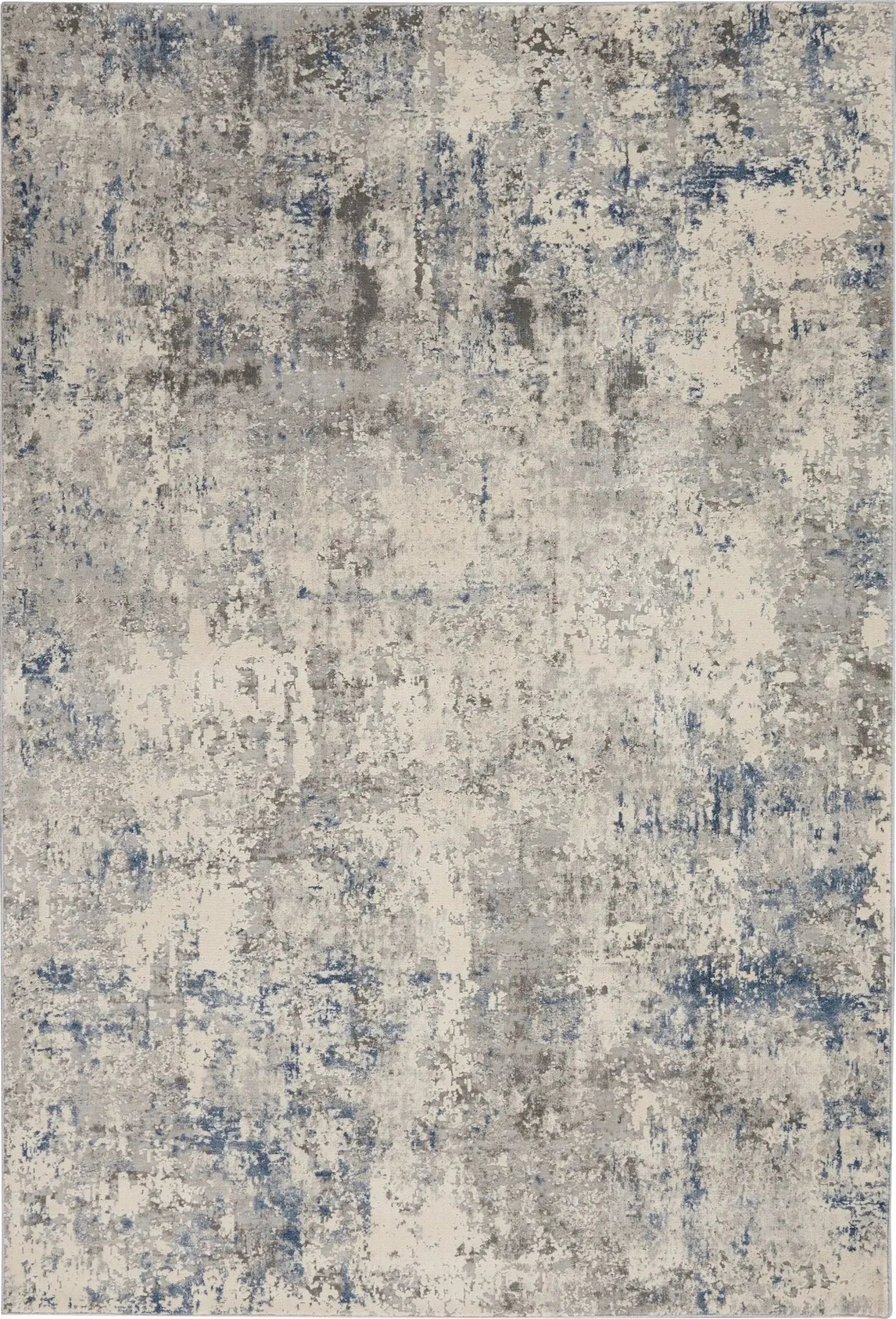 Rustic Textures RUS07 Ivory/Grey-blue Rug