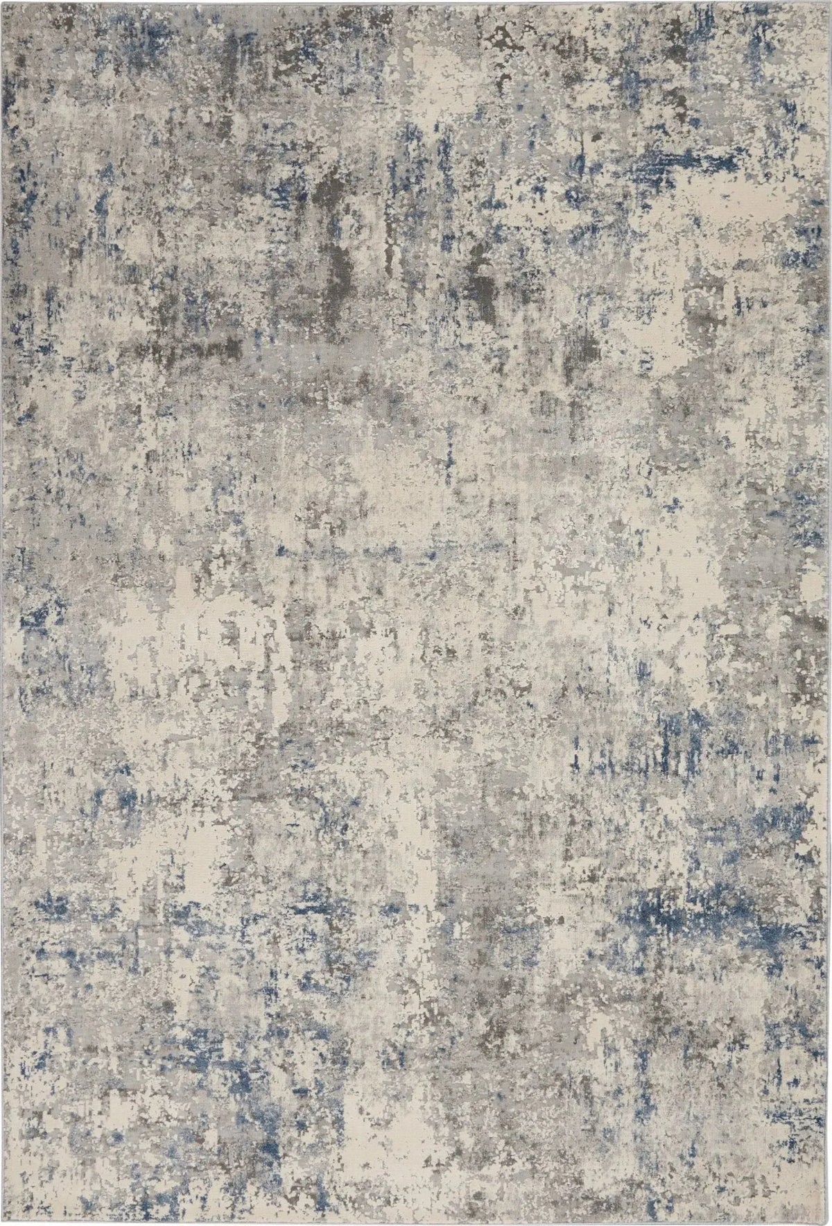 Rustic Textures RUS07 Ivory/Grey-blue Rug