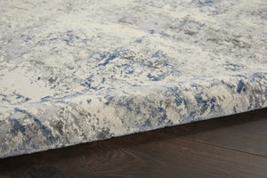 Rustic Textures RUS07 Ivory/Grey-blue Rug
