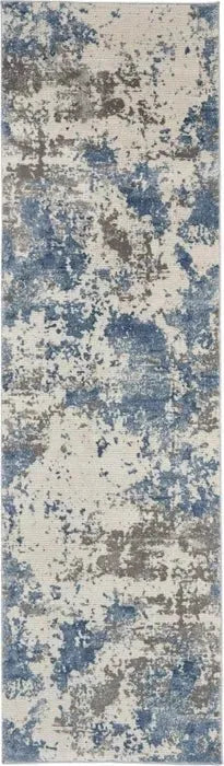 Rustic Textures RUS08 Grey/Blue Rug