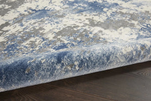 Rustic Textures RUS08 Grey/Blue Rug